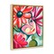 Stupell Industries Retro Bright Jolie Portrait Black Framed Floater Canvas Wall Art, design by Yvette St. Amant